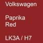 Preview: Volkswagen, Paprika Red, LK3A / H7.